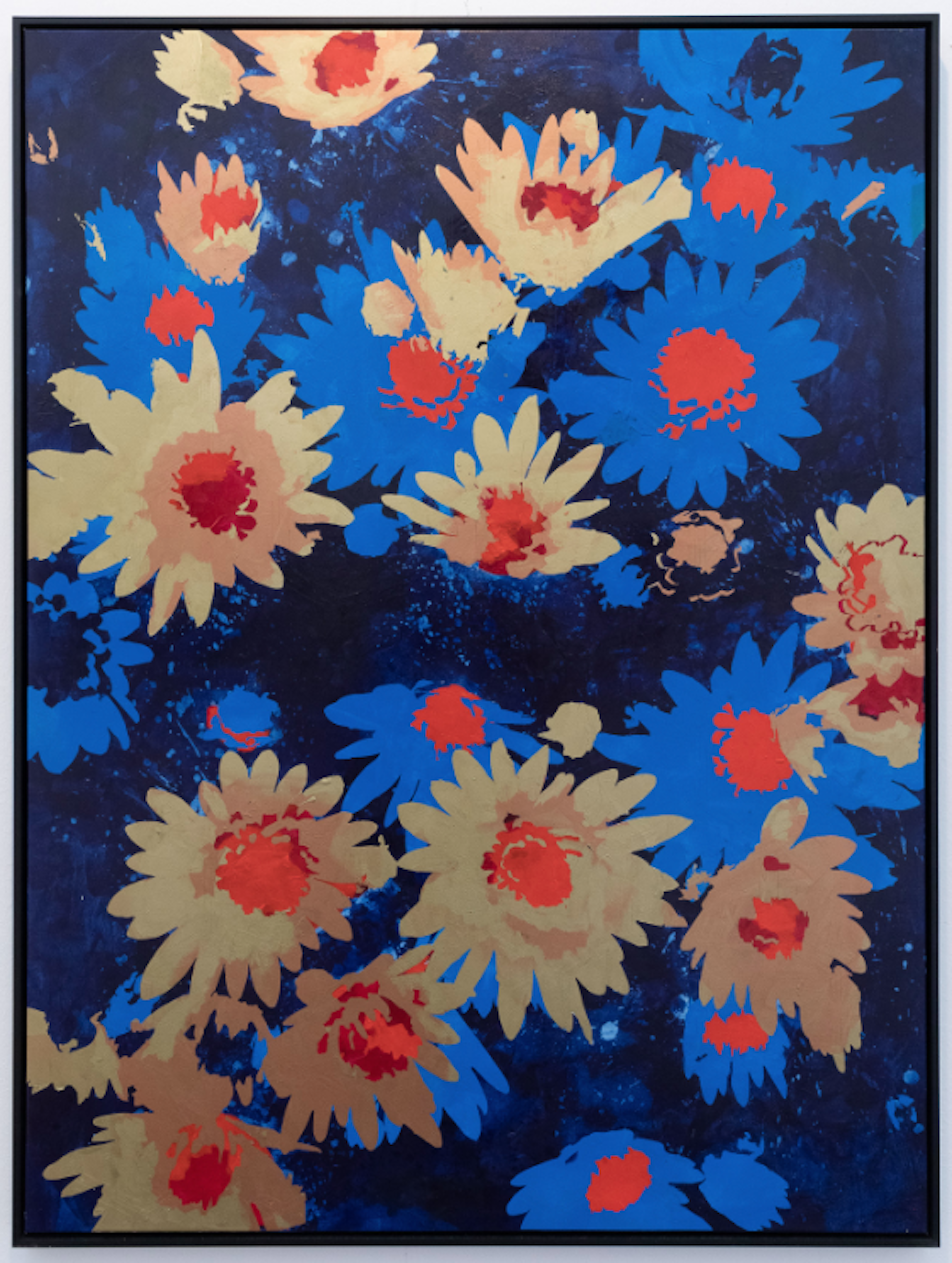 Kendell Geers, Les Fleurs du Mal 5823, 2020, Acrylic on canvas, 160 x 120 cm