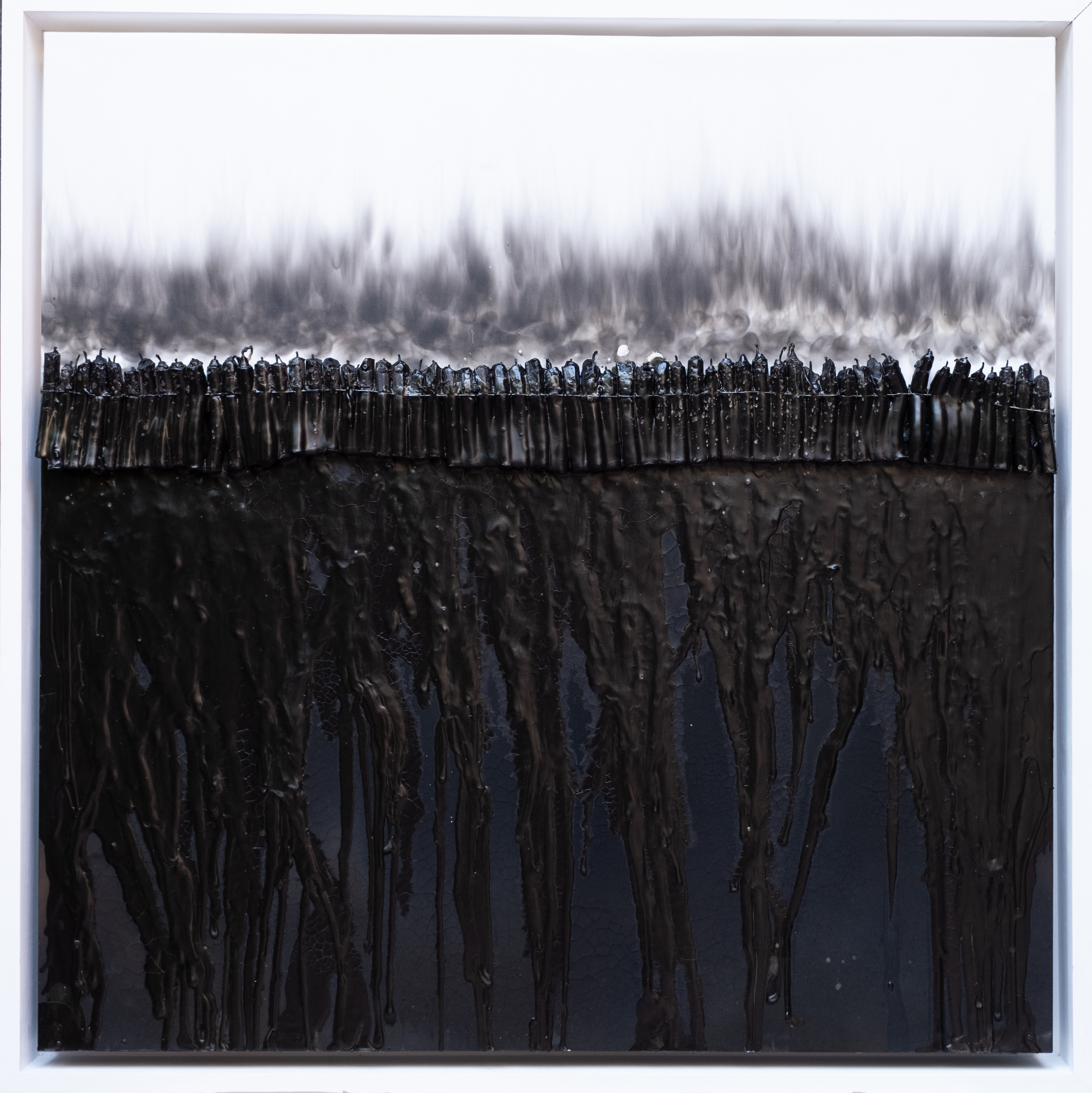 Mouhcine Rahaoui - Descendre, 2024_100x100 cm