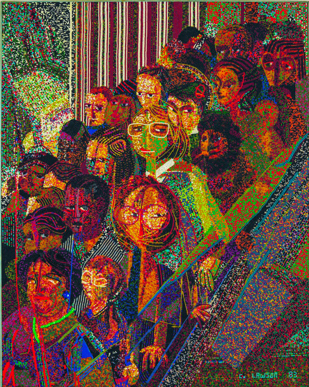 Clem-Lawson,-Angoisse-sur-l’escalator,-1983