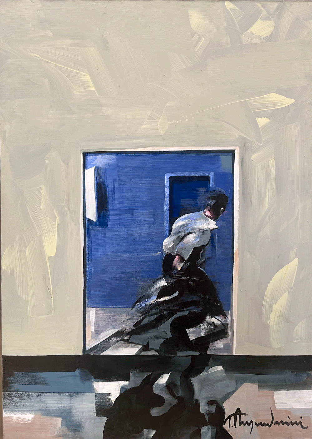 Tahar-Mguedmini-–-Sans-titre,-2024---Acrylique-sur-toile-–-140x100-cm
