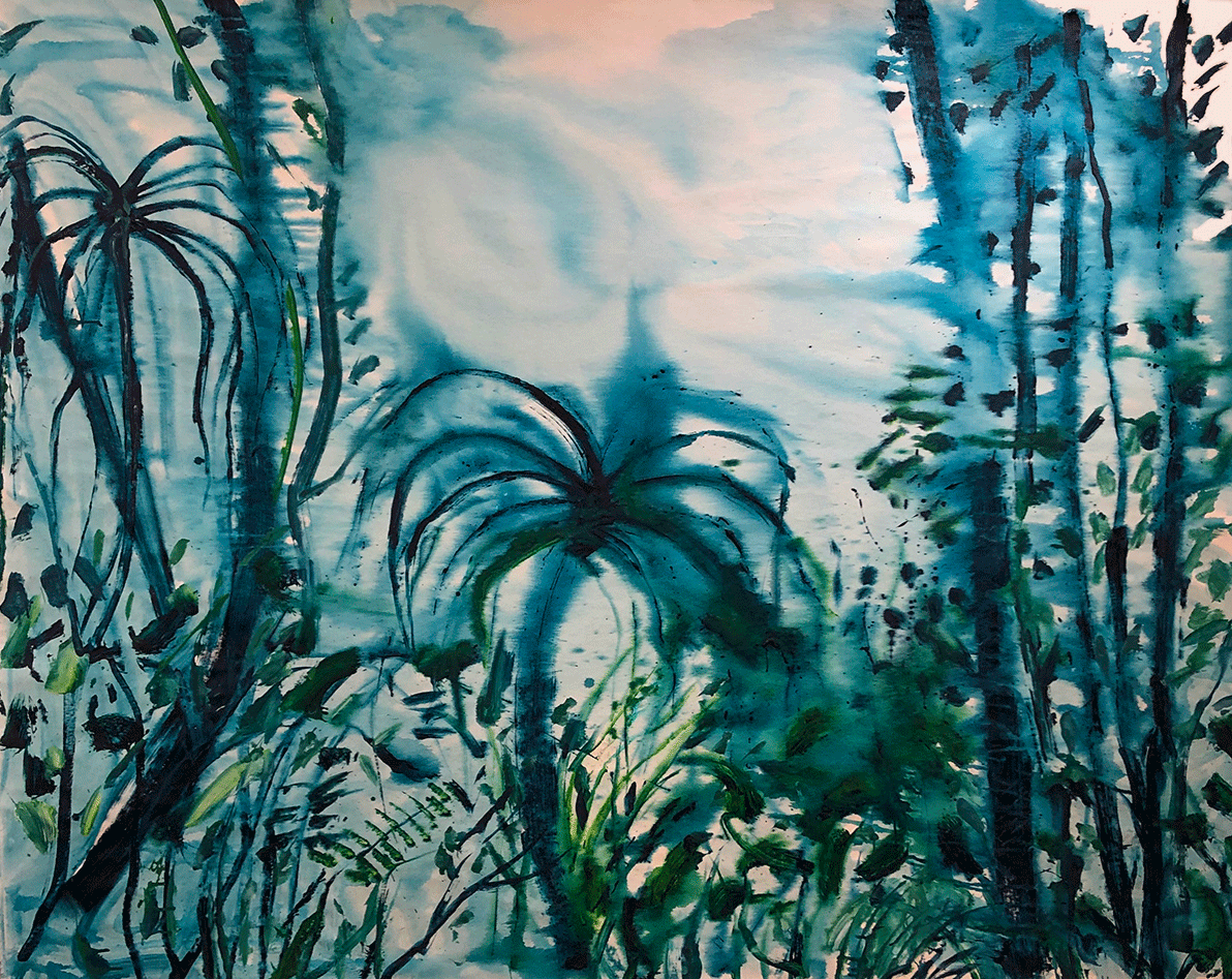 omar_mahfoudi_the-blue-jungle_2021_acrylique-et-encre-sur-toile_200x150-cm_courtesy-Galerie-Afikaris-(1)