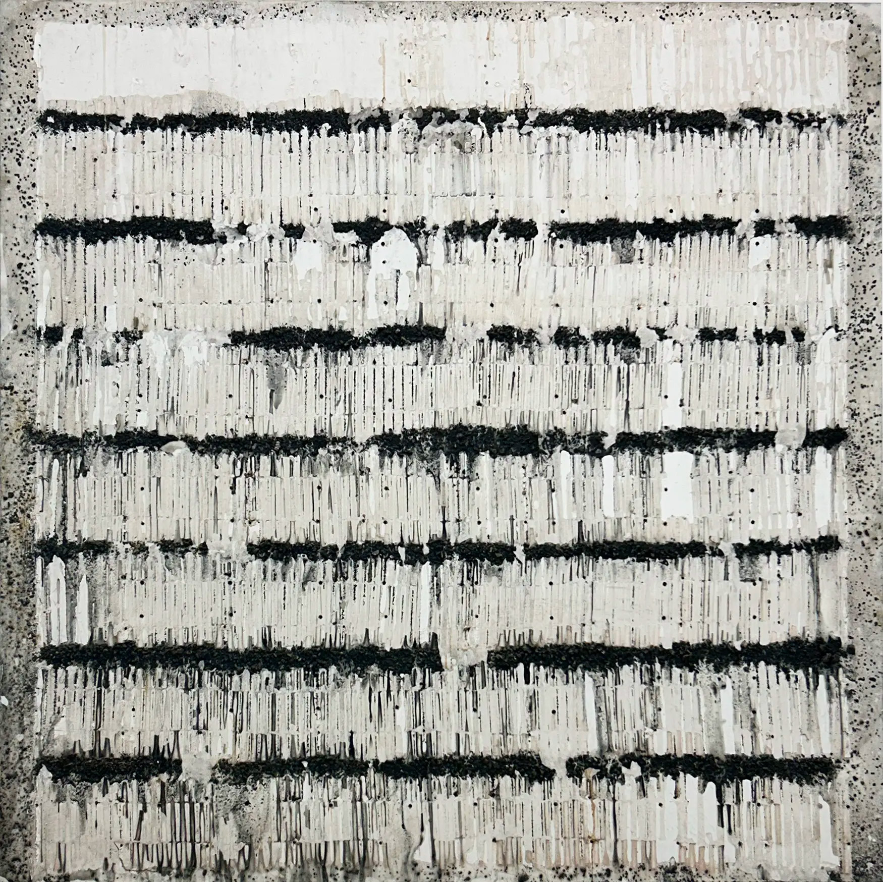 Mouhcine-Rahaoui-Absence-et-presence-les-traces-2024-Mixed-media-coal-resin-and-wax-on-canvas-mounted-on-panel-150-x-150-cm.-Courtesy-of-AFIKARIS.-.jpg